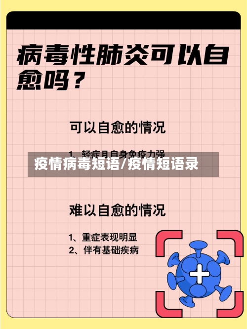 疫情病毒短语/疫情短语录-第2张图片