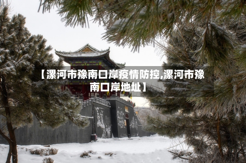 【漯河市豫南口岸疫情防控,漯河市豫南口岸地址】-第3张图片