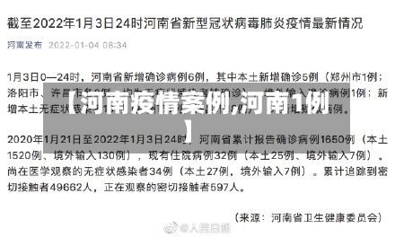 【河南疫情案例,河南1例】-第3张图片