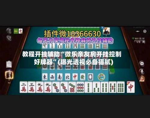 教程开挂辅助“微乐亲友房开挂控制好牌器”(曝光透视必备猫腻)-第3张图片