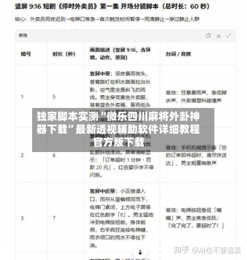 独家脚本实测“微乐四川麻将外卦神器下载	”最新透视辅助软件详细教程官方版下载-第2张图片
