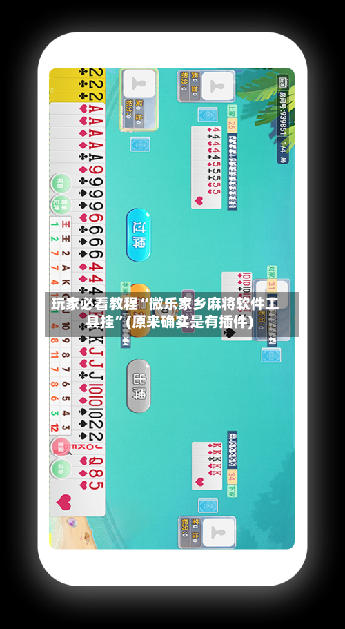 玩家必看教程“微乐家乡麻将软件工具挂”(原来确实是有插件)-第2张图片