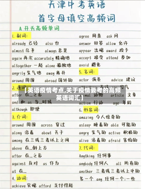 【英语疫情考点,关于疫情要考的高频英语词汇】