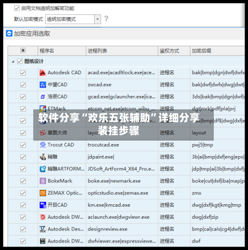 软件分享“欢乐五张辅助”详细分享装挂步骤-第3张图片