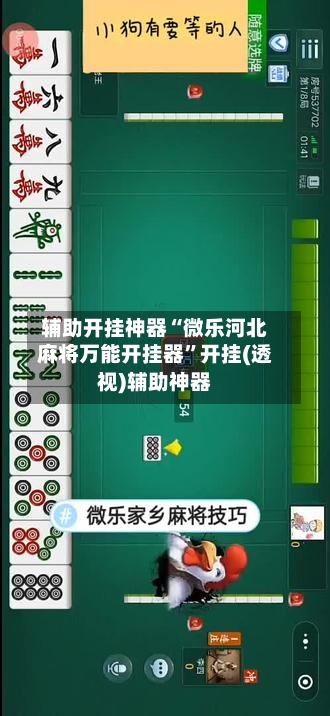 辅助开挂神器“微乐河北麻将万能开挂器”开挂(透视)辅助神器