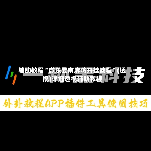 辅助教程“微乐云南麻将开挂教程”(透视)详细透视辅助教程
