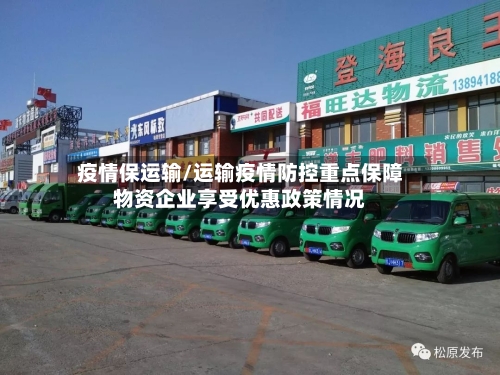疫情保运输/运输疫情防控重点保障物资企业享受优惠政策情况-第2张图片