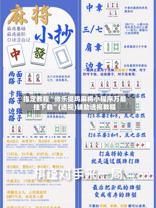 指定教程“微乐捉鸡麻将小程序万能挂下载	”(透视)辅助透视教程-第2张图片