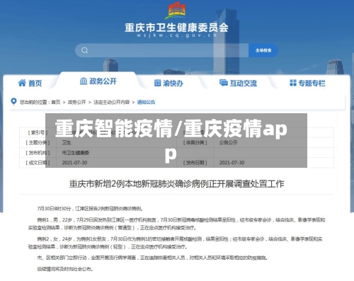 重庆智能疫情/重庆疫情app-第3张图片