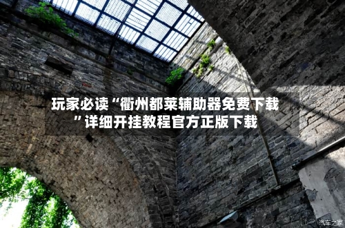 玩家必读“衢州都莱辅助器免费下载”详细开挂教程官方正版下载