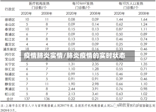 疫情肺炎实情/肺炎疫情的实时状态