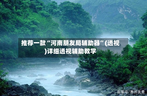 推荐一款“河南朋友局辅助器”(透视)详细透视辅助教学-第2张图片