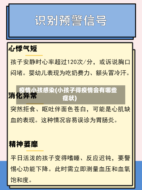 疫情小孩感染(小孩子得疫情会有哪些症状)