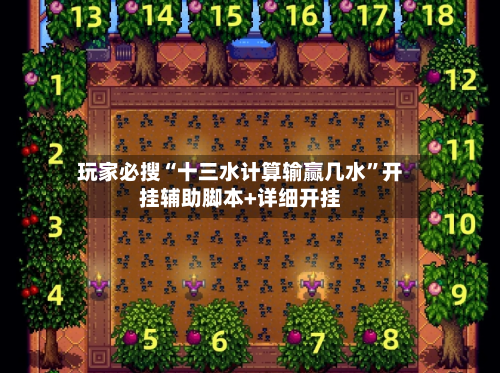 玩家必搜“十三水计算输赢几水”开挂辅助脚本+详细开挂