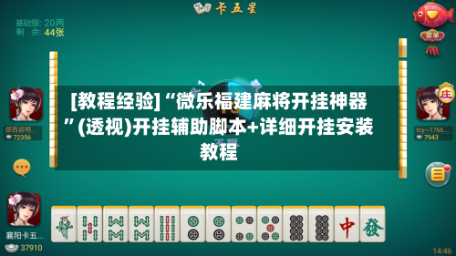 [教程经验]“微乐福建麻将开挂神器	”(透视)开挂辅助脚本+详细开挂安装教程-第2张图片