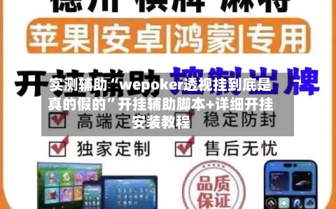 实测辅助“wepoker透视挂到底是真的假的”开挂辅助脚本+详细开挂安装教程-第2张图片