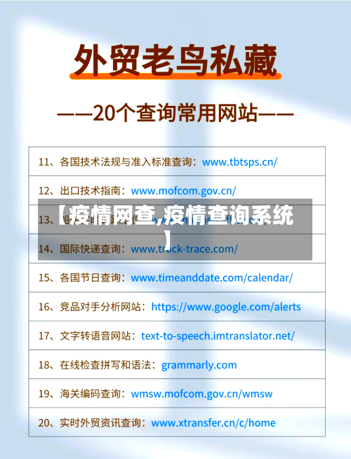 【疫情网查,疫情查询系统】