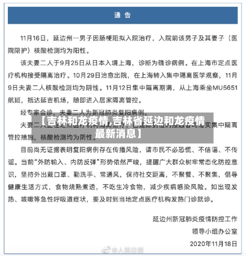 【吉林和龙疫情,吉林省延边和龙疫情最新消息】-第2张图片