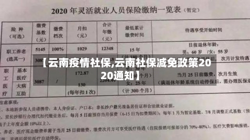 【云南疫情社保,云南社保减免政策2020通知】-第3张图片